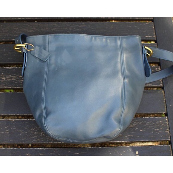 New, Unused Coach Vintage Item - Monterrey Hobo Bag 4027 in Denim Blue, 1990s - Picture 12 of 12